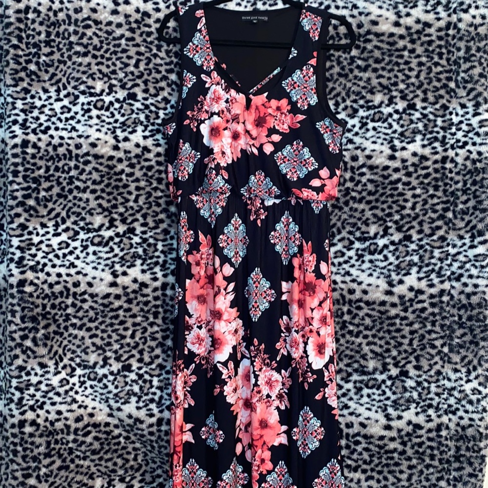 Floral maxi dress, wedding, church, date night ready